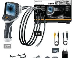 Laserliner Caméra D'inspection 082.243A VideoFlex G4 XXL Système D'inspection Vidéo Professionnel Utilisable à Grande Distance