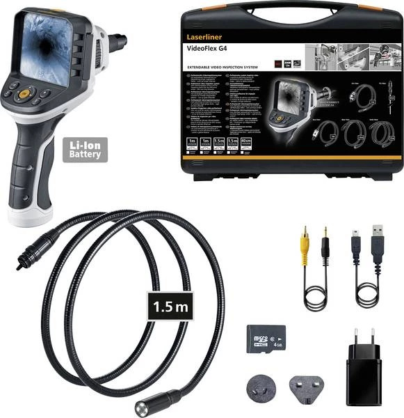 Laserliner Caméra D'inspection 082.246A VideoFlex G4 Max Système D'inspection Vidéo Professionnel 3 Laserliner Caméra D'inspection 082.246A VideoFlex G4 Max Système D'inspection Vidéo Professionnel