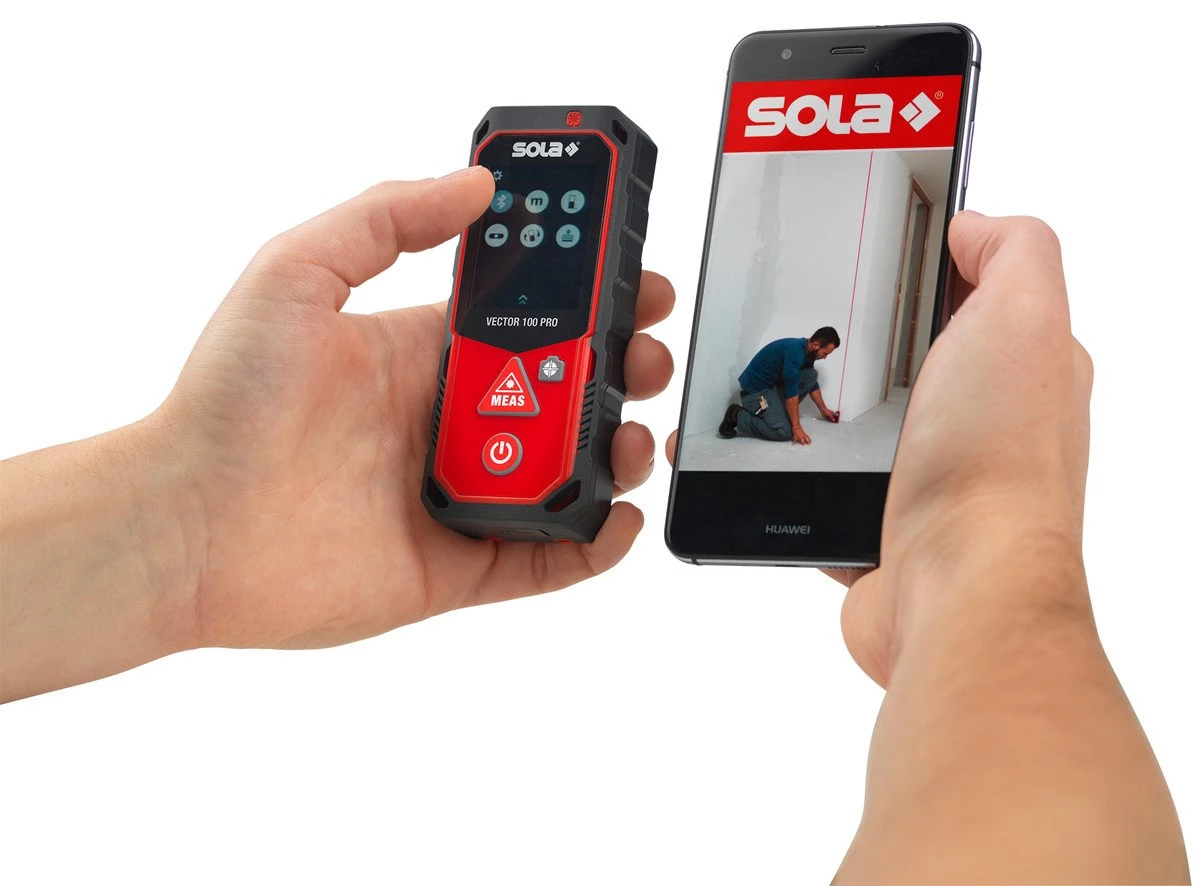 Sola Télémètre 71023101 Compteur Laser VECTOR 100 PRO 6 Sola Télémètre 71023101 Compteur Laser VECTOR 100 PRO – Image 4