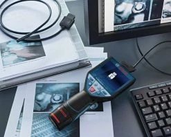 Bosch Bleu Caméra D'inspection 'GIC 120 C Caméra D''inspection Professionnelle Sur Batterie 10,8V 1,5Ah Li-Ion En L-Boxx 0601241201'