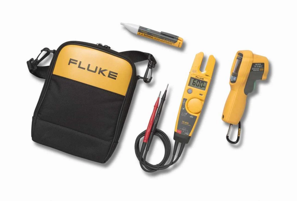 Fluke Hygromètre Et Pyromètre Kit T5-600/62MAX /1ACE Avec Thermomètre Infrarouge, Testeur électrique Et Détecteur De Tension 3 Fluke Hygromètre Et Pyromètre Kit T5-600/62MAX /1ACE Avec Thermomètre Infrarouge, Testeur électrique Et Détecteur De Tension