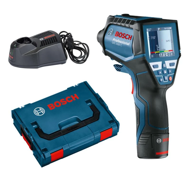 Bosch Bleu Hygromètre Et Pyromètre Thermodétecteur Professionnel GIS 1000 C 10,8V 1,5Ah Li-ion 0601083301 3 Bosch Bleu Hygromètre Et Pyromètre Thermodétecteur Professionnel GIS 1000 C 10,8V 1,5Ah Li-ion 0601083301